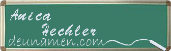 Anica Hechler Visitenkarte